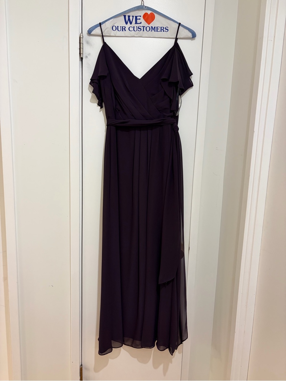 Bill Levkoff Deep Plum Bridesmaids Dress